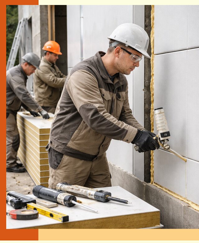 Утепление сэндвич-панелей пенополиуретаном в Черемхово