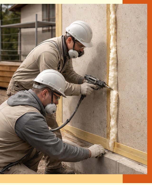 Утепление сип панелей ППУ в Черемхово от 5004 руб. под ключ | ТепломастерЧрм