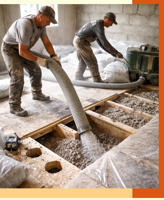 Заполнение пустот перекрытий в Черемхово от 4692 руб. под ключ | ТепломастерЧрм