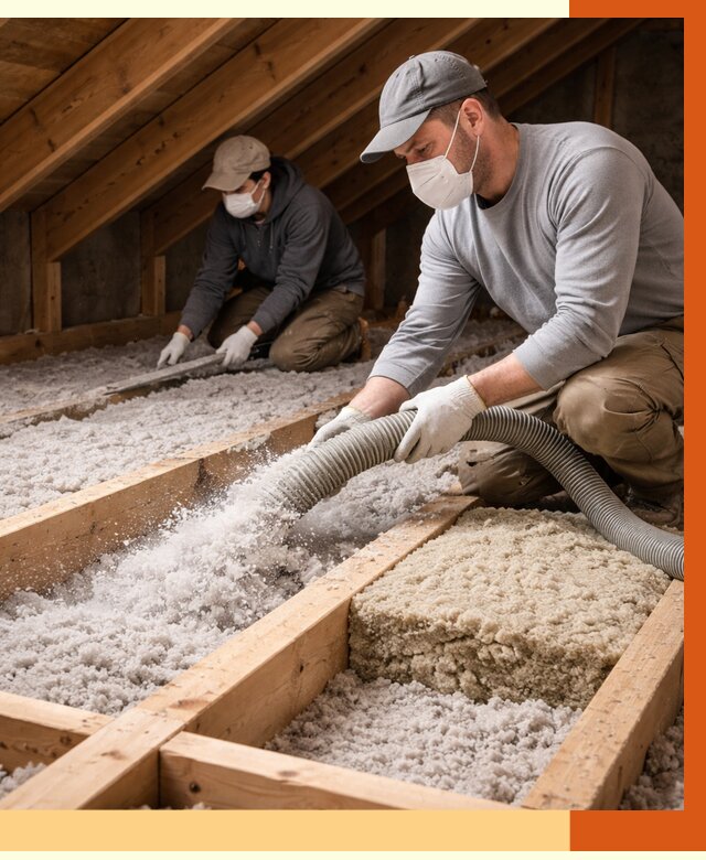 Заполнение полостей чердачного перекрытия в Черемхово от 4692 руб. | ТепломастерЧрм