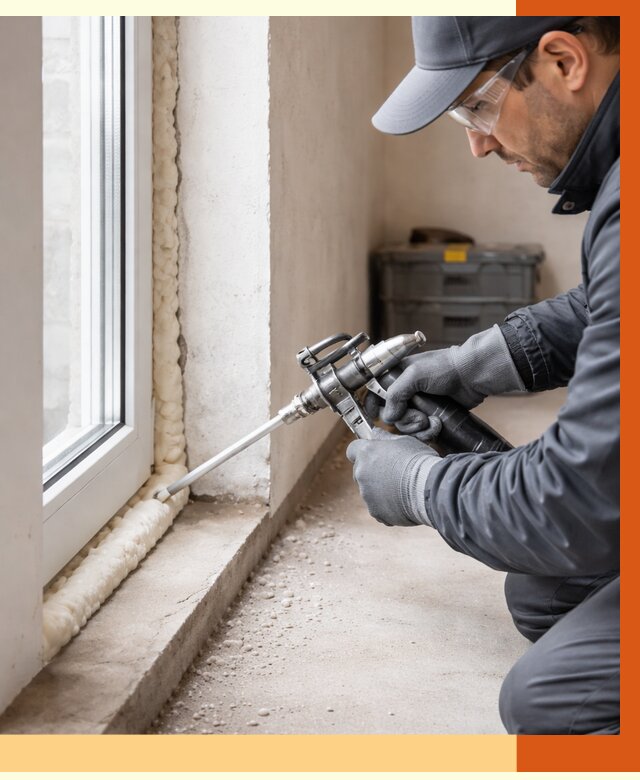 Герметизация стыков ППУ в Черемхово от 1720 руб. за м2 — утепление примыканий под ключ | ТепломастерЧрм