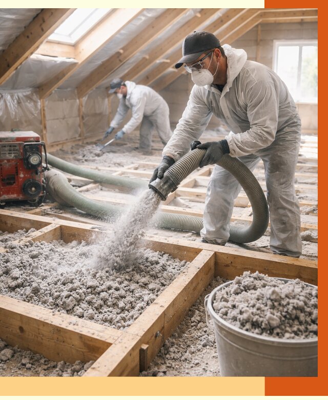 Утепление эковатой в Черемхово от 3076 руб./м2 — монтаж и задувка | ТепломастерЧрм