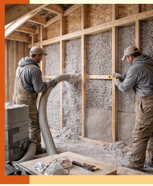 Утепление эковатой стен, потолков и перекрытий в Черемхово