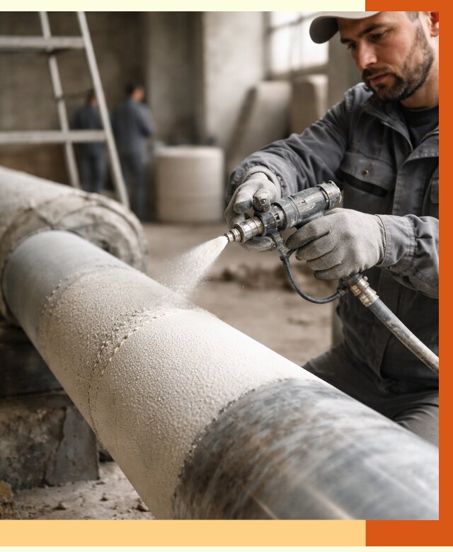 Утепление труб жидкой теплоизоляцией в Черемхово от 7820 руб. под ключ | ТепломастерЧрм