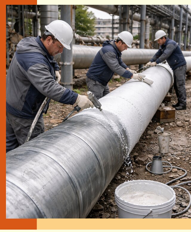 Утепление теплотрассы жидкой теплоизоляцией в Черемхово