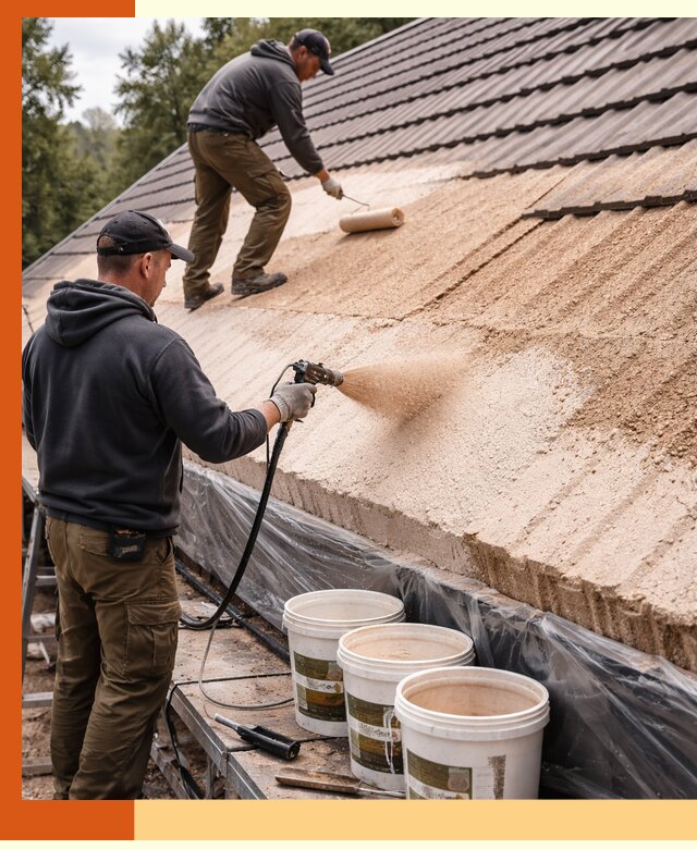Утепление кровли жидкой пробкой в Черемхово для домов и зданий
