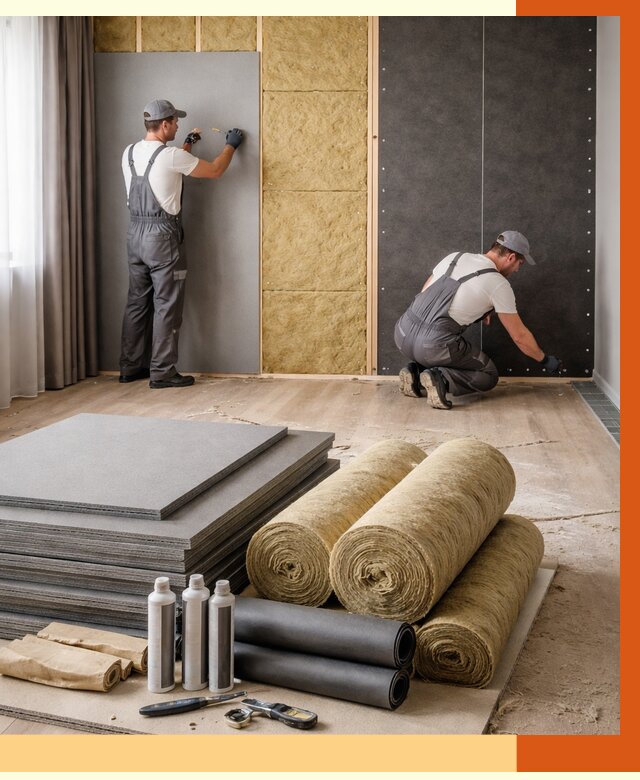 Шумоизоляция дома в Черемхово от 4692 руб/м2 — комплексная звукоизоляция под ключ | ТепломастерЧрм