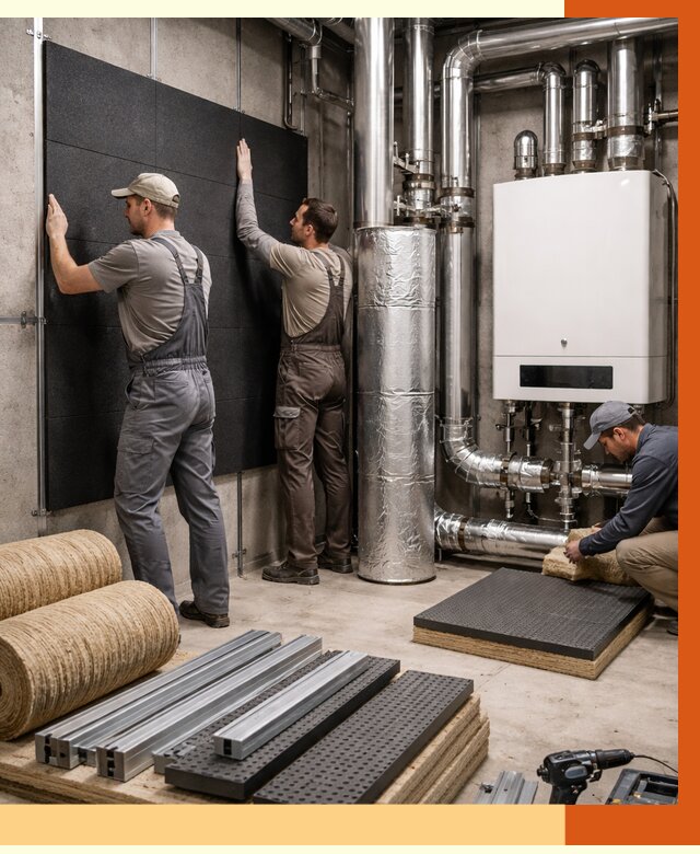 Шумоизоляция котельной в Черемхово от 6777 руб. под ключ | Профессиональная звукоизоляция — ТепломастерЧрм