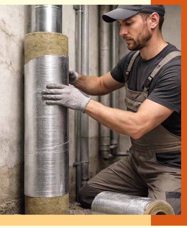 Шумоизоляция труб в Черемхово от 1251 руб. — шумоподавление и звукоизоляция труб | ТепломастерЧрм