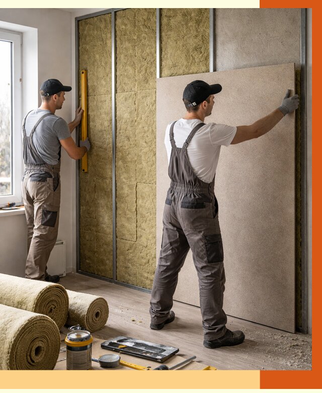 Шумоизоляция стен в Черемхово от 4692 руб/м2 — звукоизоляция стен под ключ | ТепломастерЧрм