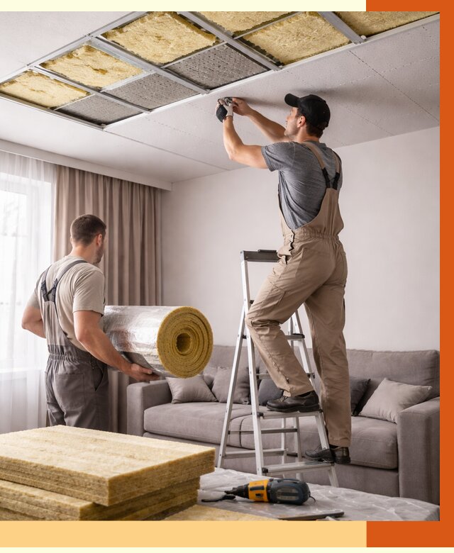 Шумоизоляция потолка в Черемхово от 2346 руб. под ключ | Профессионально — ТепломастерЧрм