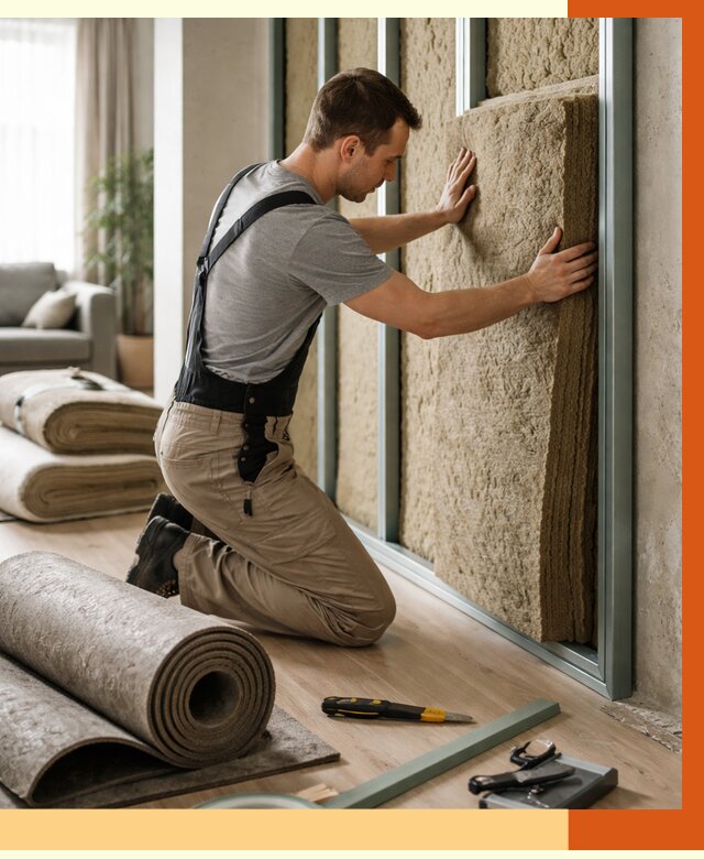 Шумоизоляция перегородок в Черемхово от 1720 руб. за м2 — ТепломастерЧрм