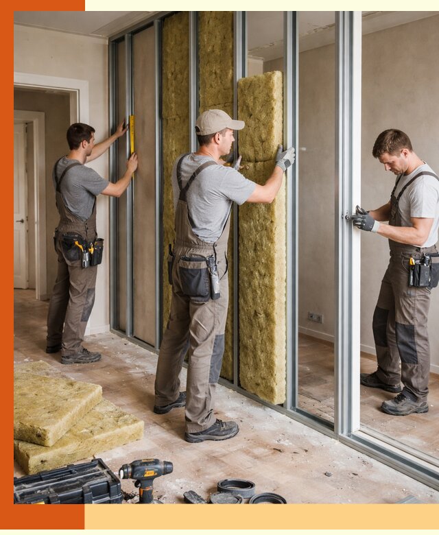 Шумоизоляция межкомнатных перегородок в Черемхово эффективно и надёжно