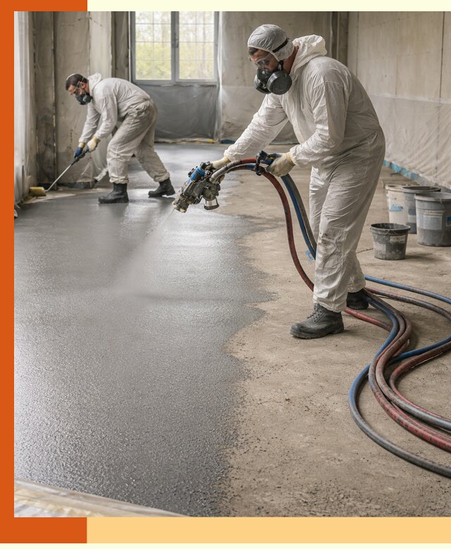 Гидроизоляция полимочевиной полов и конструкций в Черемхово