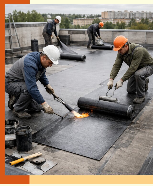 Профессиональная гидроизоляция плоской кровли в Черемхово