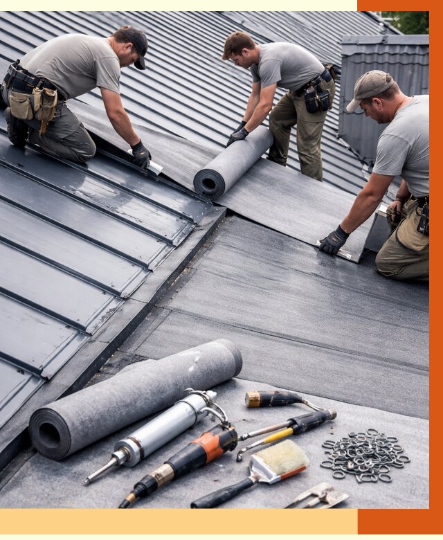 Гидроизоляция металлической кровли полимочевиной в Черемхово от 8862 руб. | ТепломастерЧрм