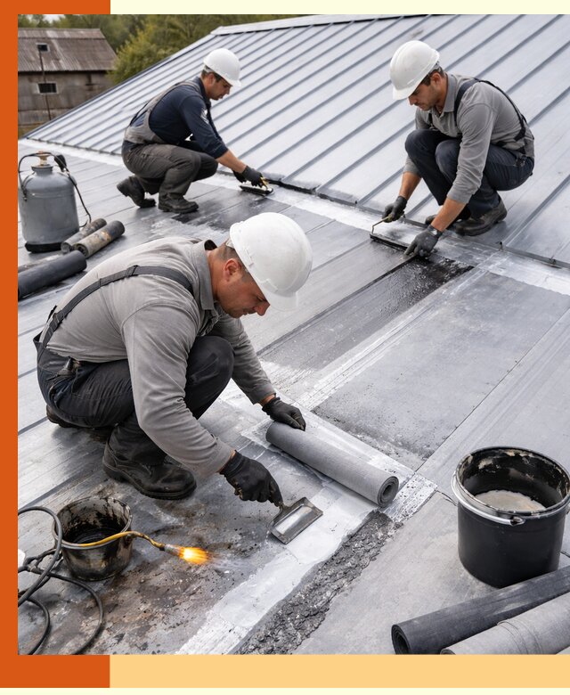 Гидроизоляция металлической кровли с гарантией в Черемхово