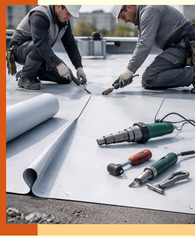 Гидроизоляция мембранной кровли в Черемхово: монтаж и ремонт быстро