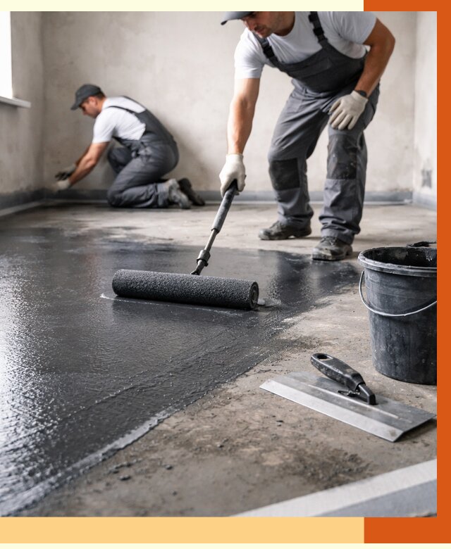 Профессиональная гидроизоляция пола в Черемхово от 8862 руб. под ключ | ТепломастерЧрм