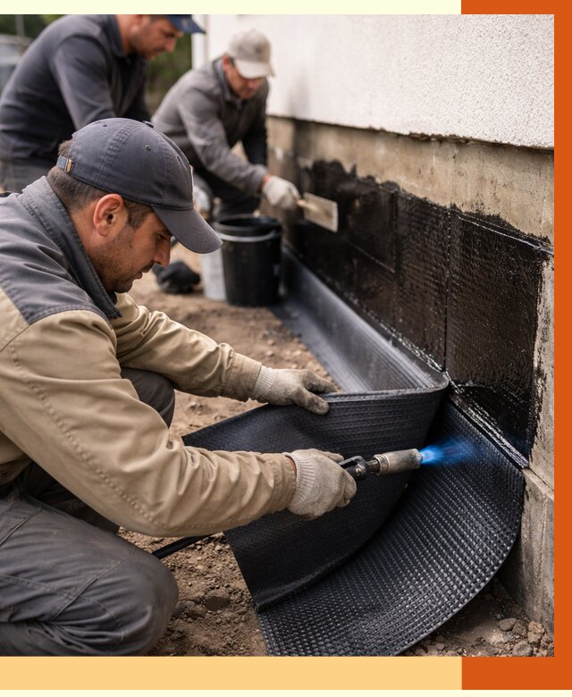 Гидроизоляция цоколя и отмостки в Черемхово от 8862 руб. — ТепломастерЧрм