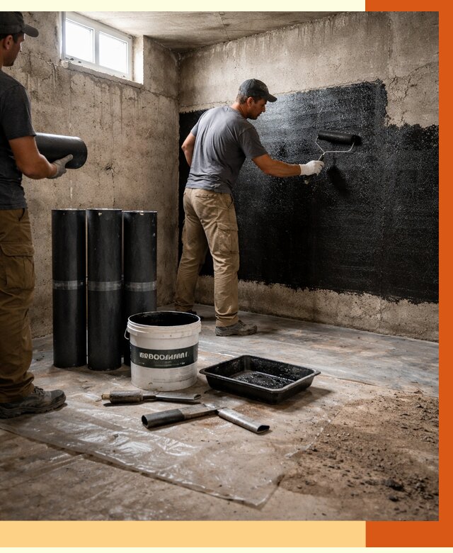 Гидроизоляция подвала в Черемхово от 3649 руб. под ключ | Профессионально — ТепломастерЧрм