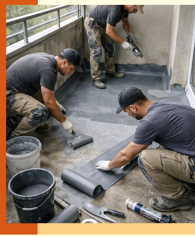 Гидроизоляция балкона в Черемхово: надежная защита от протечек