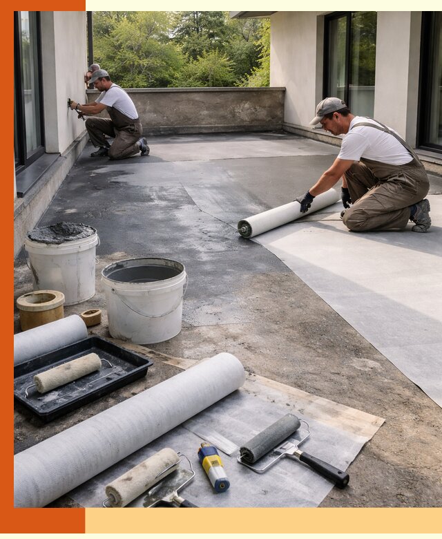 Гидроизоляция террасы в Черемхово — надежная защита от влаги и протечек