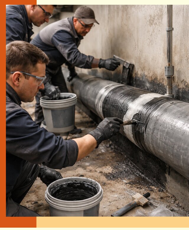 Гидроизоляция труб в Черемхово — защита и герметизация коммуникаций