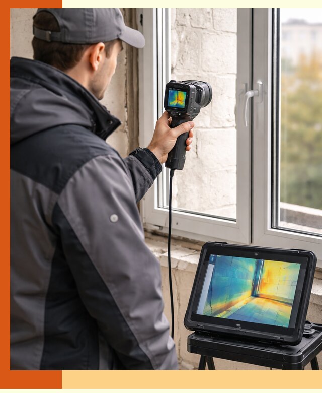 Тепловизионное обследование дома в Черемхово для выявления утечек тепла
