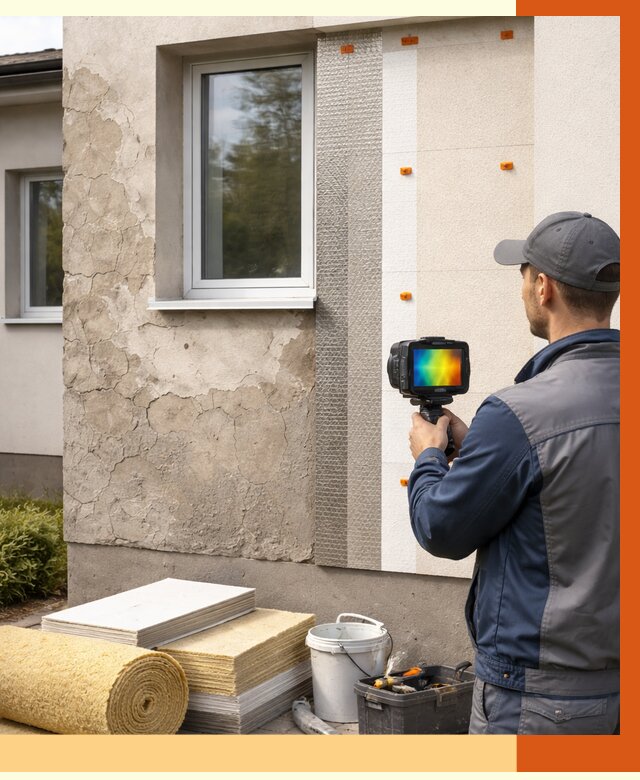 Тепловизионное обследование фасада в Черемхово от 4692 руб. под ключ | ТепломастерЧрм