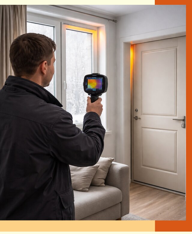 Тепловизионное обследование окон и дверей в Черемхово от 4692 руб. | ТепломастерЧрм