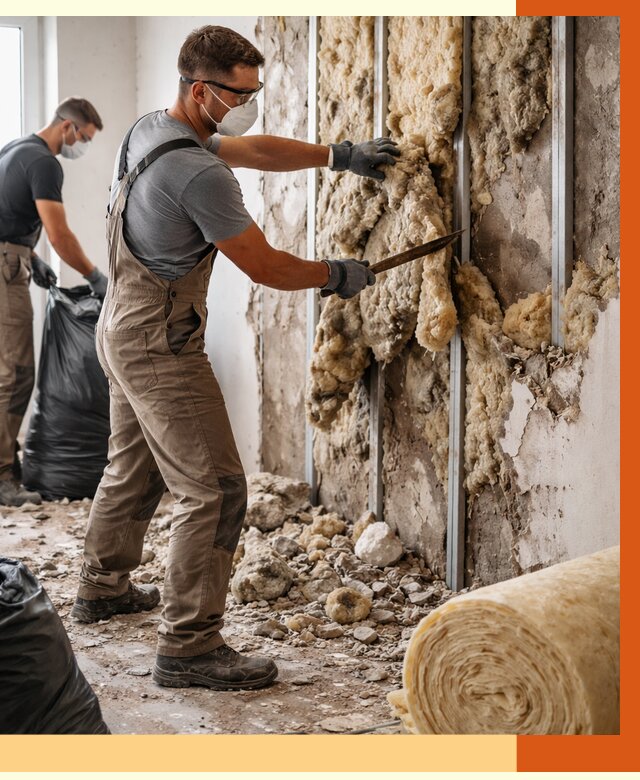 Демонтаж старого утеплителя в Черемхово от 3649 руб. — работы под ключ | ТепломастерЧрм