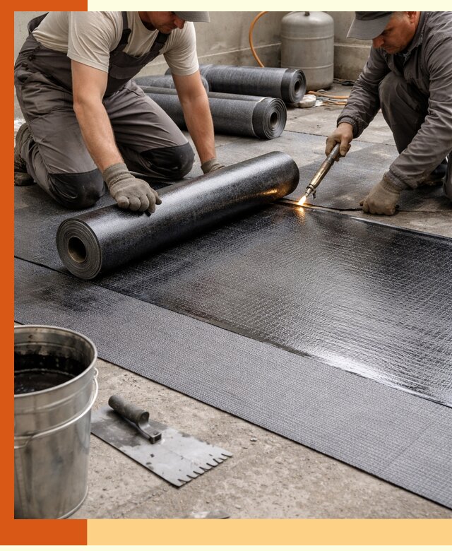 Монтаж гидроизоляционной мембраны в Черемхово для зданий и конструкций