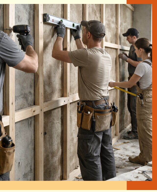 Монтаж обрешетки под утепление в Черемхово от 1199 руб/м² | Заказать у ТепломастерЧрм