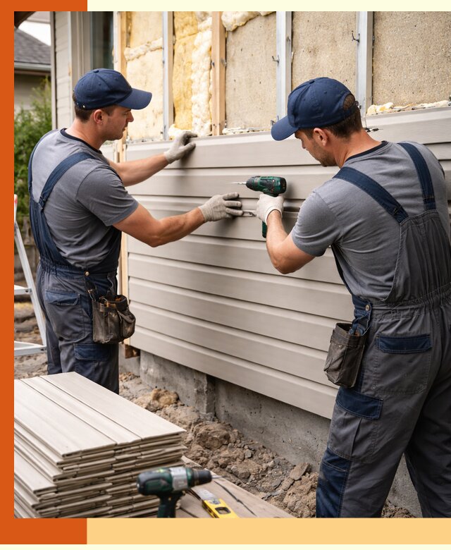 Монтаж сайдинга после утепления в Черемхово качественно и надежно